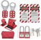Lockout Kit Lockout Kit Electrician Lock Out Tag Out Kits Lockout Tagout Kit Lock Out Kit For Electricians, Lockout Kit With Two Security Padlocks, Warning Boards For Safety