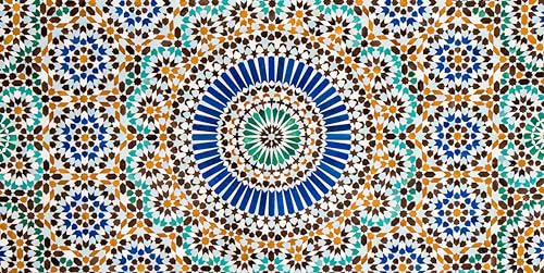 HUBDECO - Teppich - Küchenteppich - Badezimmerteppich - Badteppich - Küchenläufer - Teppich Läufer - Teppich Küche - PCV, Vinyl - rutschfest - Buntes Mandala - 60x120cm