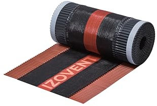 4ROOF IZOVENT STANDARD Firstblechband 310mm x 5m – Ziegel, Wetterbeständig, Hochwertige Abdichtung