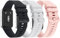 Nigaee 3 Pack Straps Compatible for Samsung Galaxy Fit 3, Soft Sports Watch Silicone Strap, Woman Men