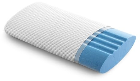 Sleezzz Cool Viskoelastik Nackenstützkissen 35 x 75 cm geringerer Temperaturempfindlichkeit des Spezial-Memoryschaum, Orthopädisches Nacken-Kissen, Memory-Foam, Ergonomisches Kopfkissen