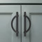 Amerdeco 10 Pack Matte Black Cabinet Pulls 128mm Hole Center Cabinet Hardware Kitchen Cabinet Handles for Bathroom Drawer Pulls Dresser Pulls AM027