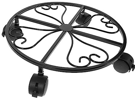 KITANDOVE Pflanzenroller Mit Universalrädern Blumenständer Für Innen Und Außenbereich Vielseitiger Pflanztisch Mit Bremsbaren Für Garten Und Balkon