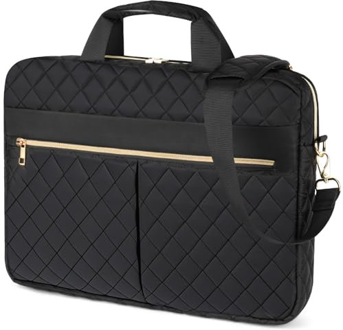 vsshe Sacoche Ordinateur 15.6 Pouces, Sac pour Ordinateur Portable, Imperméable Mallette pour Femme Sac à Bandoulière Pour pc Tablette