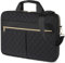 vsshe Laptoptasche Damen Business 15,6 Zoll, Groß Arbeitstasche Handtasche - Wasserdichte Aktentasche Damen mit Polsterung, Reißverschluss-Fächern & Gepäckgurt für Reise, Büro, Schwarze Lederoptik