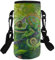 COEQINE Sac de transport isotherme pour bouteille d'eau vert caméléon pour enfants et adultes, housse pour bouteille en acier inoxydable/plastique, bandoulière réglable