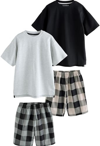 NEXT Jungen Karierte Pyjamas, 2er Pack