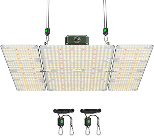 VIVOSUN LumaLight 400W LED Pflanzenlampe Vollspektrum dimmbar | Grow Lampe mit hoher PPFD, dimmbares für Zimmerpflanzen, Anzucht, Gemüse und Blüte, ideal für Growzelte 120x120cm