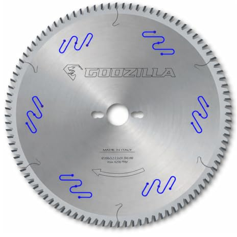 Lame circulaire Diamètre 300 Trou 30 mm Z96 pour coupe de précision panneaux bois, massif, multicouche et stratifié- GodzillaBits - Fabriqué en Italie