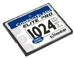 Kingston Compact Flash Card 1GB SLC Memory Card