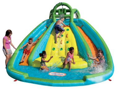 Little Tikes Rocky Mountain River Race Inflatable Slide Bouncer Multicolor, 161.00''L x 169.00''W x 103.00''H - Weight: 50.00lbs.