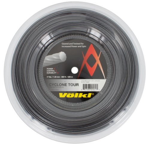 Volkl Cyclone Tour 17G Reel - Corda da Tennis, Colore: Antracite