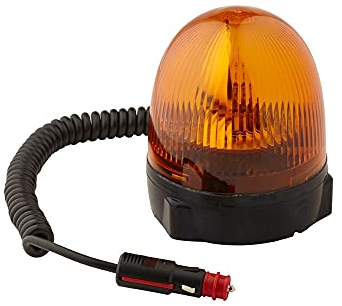 HELLA 2RL 009 506-311 Halogen-Rundumkennleuchte - mit Magnet - Rota Compact - 24V - gelb - Kabel: 600mm - Stecker: DIN ISO 4165 - Menge: 1