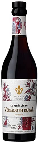La Quintinye | Vermouth Royal Rouge | 375 ml | In französischen Eichenfässern gereift | Ausgeprägte Bitternoten | Kraftvoller Geruch | Noten von Lakritz & Pflaume | Vollmundig & intensiv im Geschmack
