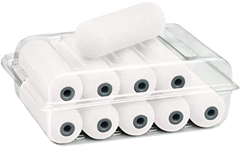 50 x Schaumwalzen superfein beidseitig rund 11 cm Lackrolle Lackierwalze Lackwalze