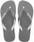 Havaianas Brasil Mix, Infradito Unisex - Adulto, Steel Grey White White, 37/38 EU