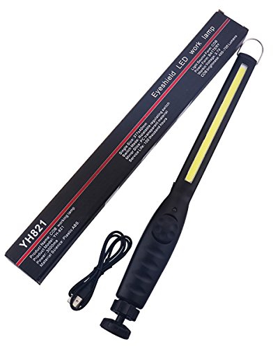 MODOAO Rechargeable COB LED Work Light 700 Lumens Magnetic Flashlight USB Inspection Light LED Work Lamp LED Slim Light with USB Cable Repair Tool for Mechanics, Car, Outdoor Camping, Home Emergency