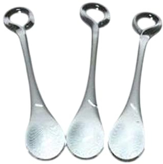 Lauscha 6 Stück Glastropfen aus Klarglas Handmade Deko Qualität 9 cm