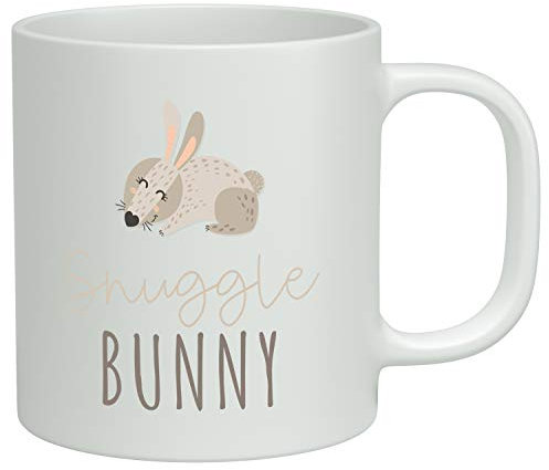 Shopagift Snuggle Bunny White 10oz Novelty Gift Mug Cup