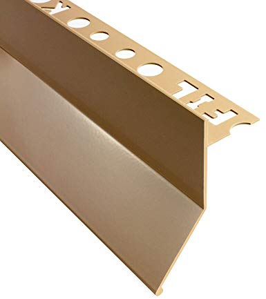 Alu Balkon Terrasse abtropf Profil Fliesenschiene Profil Schiene L300cm 10mm beige