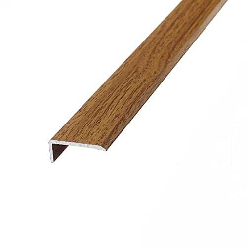 eXtreme Self Adhesive Stair Nosing Strip | 3ft Corner Guard Edge Protector for Laminate, Tile, Metal, and Wood Stairs | Sturdy, Attractive, and Non-Slip Staircase Threshold Strip - Dark Oak