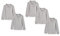 Amazon Essentials Girls' Long-Sleeve Interlock Polo Shirts, Pack of 5, Medium Grey Heather, 5 Years