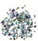 15g Bag of Mixed 3mm-18mm Flat Back Iridescent Rhinestone Gems in a Variety of Shapes and Sizes (A13. Clear)