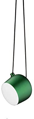 Flos Aim Sospensione Deckenleuchte LED aus Aluminium und Polycarbonat in der Farbe Ivy Anodized 16Watt, Maße: 24,3cm x 24,3cm x 21,1cm, F0090039