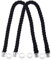 GORGECRAFT 25.2 Zoll Praktischer Seilgriff Mit Leineneinsatz Handtaschengurt Tasche Geflochtenes Band Reparaturersatz Für Weibliche Handtaschen Umhängetaschen Tragetasche Zubehör Schwarz