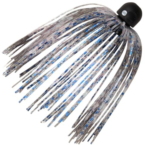 SPRO Freestyle Skirted Bullets – innovatives Angelgewicht mit Fransen, Bullet Sinker, bleifrei, Texas- und Carolina-Rig; Gewicht/Farbe:14g / Blue Disco