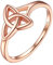 PROSILVER Anello Donna Anelli Donna 925 Oro Rosa Nodo Celtico Anello Oro Rosa Argento 925 Anello Mirusa 12