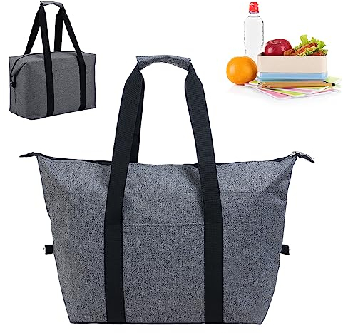 Fhioevt Kühltasche Faltbar 20L Kühltasche Gross Picknicktasche Kühltaschen,Thermotasche mit Lsolierung Faltbar, Soliertasche Cooler Bag für Camping Picknick Lebensmitteltransport Einkauf