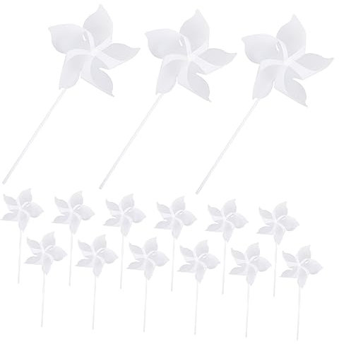 Yardwe 24-Teiliges Kinderspielzeug Zum Zusammenbauen Von Windmühlen Unvollendete Windräder Malerei Windräder Neuartige Diy-Windräder Kinder-Windmühlen-Spielzeug Garten-Windräder