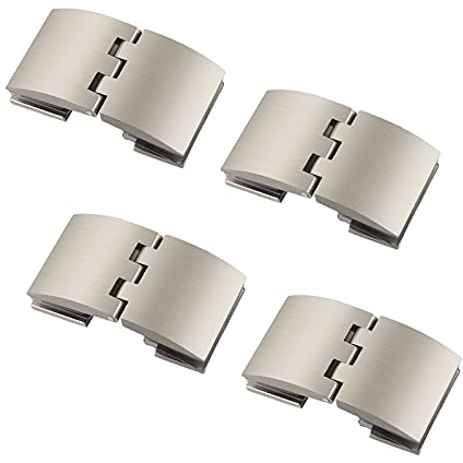 Kit de charnière pivotante de Porte en Verre à 180 degrés, charnière de Douche en Alliage de Zinc, Pince de Serrage de Porte en Verre, adaptée au Verre de 8 à 10 Mm, 4 pièces