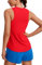 CRZ YOGA Damen Sport Tank Top Racerback Ärmelloses Yoga Oberteile Sommer Fitness Tops Gym Leichte Sporttop Tiefrot 40