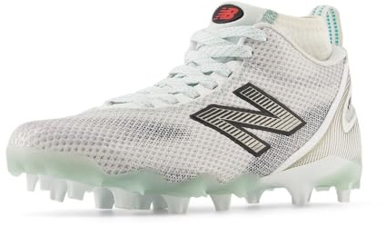 New Balance Women's FreezeLX V5 Lacrosse Shoe, White/Black, 8 M