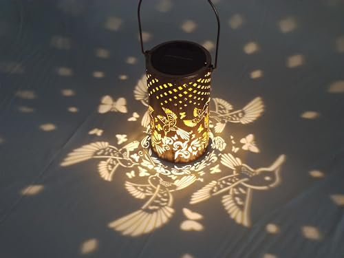 Sonpen Solarlampen für Außen Garten, 2 Stück Solarlaterne für Außen, Metall LED Solarleuchten für Draußen mit Boden Stecken, IP65 Wasserdicht Solar Gartenleuchten für Terrasse Balkon Patio Rasen