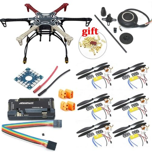 IWBR F550 Hexacopter Ram Med Landningsställ Kit M/ APM2.8 Flight Control 7M GPS A2212 1000KV 30A ESC Flysky FS-i6 TX for Rc Drone (Size : With FS-I6 Tx)
