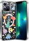 nicekool Hülle für iPhone 13 Pro Max Kompatibel mit MagSafe, Magnetische HandyHülle Case für iPhone 13 Pro Max Schutzhülle Kratzfeste Rückseite Transparent Süßes Cartoon, Muster Dinosaurierland
