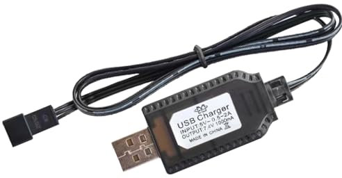 7.4V 1000mA Drone Charger, USB RC Battery Connector Cable SM-2P SM-3P SM-4 Portable Charging Cable For Toy Battery With Indicator Light Design