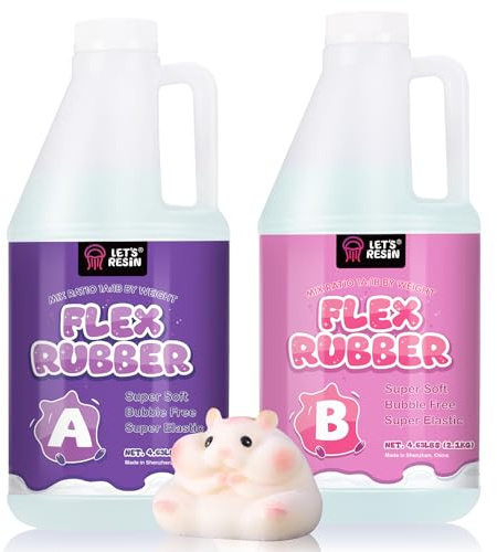 Let's Resin 3,97 g de Silicone Liquide pour spongieux, mélange de Caoutchouc de Silicone 1:1 AB pour Taba Squishy