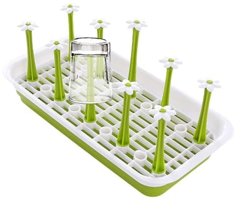 Drying Bottle Rack | Bottle Drying Rack For Kitchen Countertop,Neat And Generous Drying Rack For Sports Bottles, Insulated Water -Bottles, Mugs, Drinking Glasses