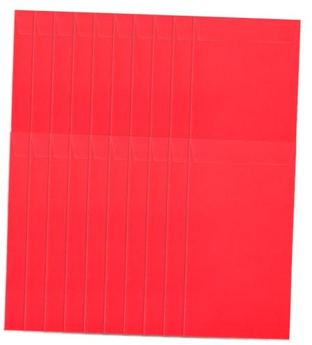 Lurrose 20St roter Umschlag geldumschläge briefumschlag wallet Geldverpackung portemonnaies Geldpaket 2024 rotes Paket Geldsparende Umschläge für Bargeld-Challenge bunte Umschläge Papier