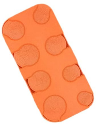 Münzen Aufbewahrung,Kleingeld Aufbewahrung, Euro Münzhalter Münzsortierer Münzsammler Münzspender Münzbox, Für Auto,Taxi,8 Fächer von 2 Euro bis 1 Cent(Orange)