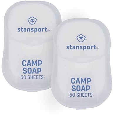 Stansport Camp Soap Sheets- 50 Counts (pack of 2)