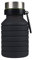 GBNYTT Botella de agua plegable de silicona, botella de agua plegable de viaje, portátil, hervidor de agua plegable (Schwarz)