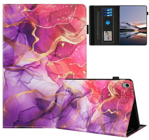 TEDTIKJT Cover per Lenovo Tab P11 (2nd Gen) 11.5 2023 Custodia TB350FU PU Pelle Flip Cover Slot per Carte Supporto Protezione per Lenovo Tab P11 2nd Gen 11.5 Custodia,Marmo in polvere d'oro