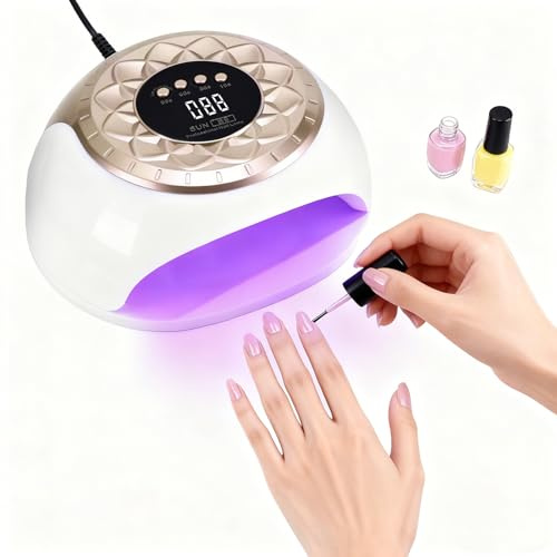 Strixorn UV LED Nagellampe, 54W Gel-Nageltrockner mit Auto-Sensor & LCD Display, 4 Timer (10/30/60/99s), LED - Leuchten, Gilt Nicht für Nagelpilz Fingernägel Nageltrockner Lampe für Gel Nagellack