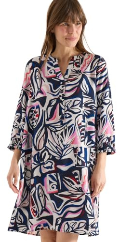 Cecil Damen 1409312 Knielanges Kleid mit grafischem Muster (1er Pack)