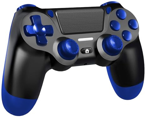 BJXOZ Manette sans Fil pour PS4, Contrôleur Manette avec Vibration/6-axes Gyro Sensor/Panneau Tactile/Prise Casque/Haut-Parleur, pour PS4/Slim/Pro/PC